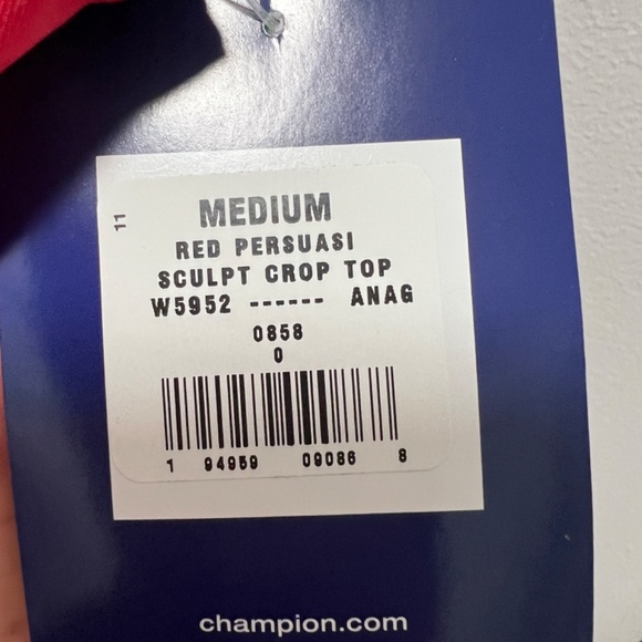 Champion Red Crop Top - Picture 3 of 3